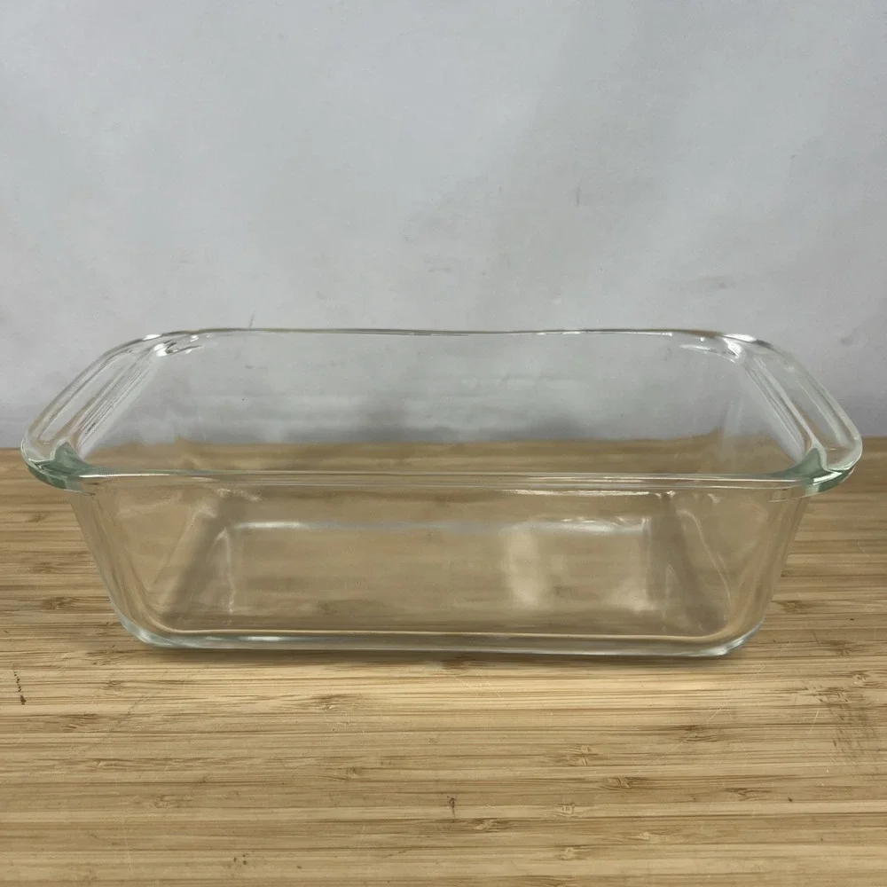 Pyrex 213 Clear Glass Loaf Pan 1.5L Vintage Corning USA Baking Dish 8.5 x 4.5